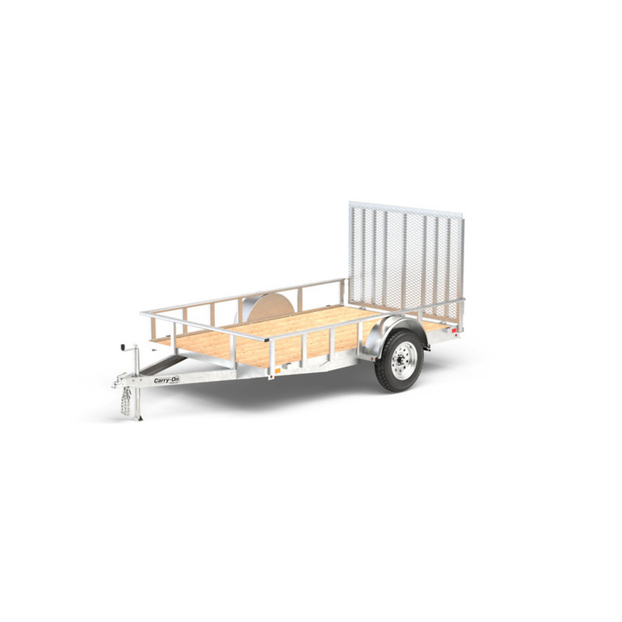 Carry-On Trailer, 6X8 ALUMINUM UTILITY W/GATE, Load Capacity 2352 lb, Deck Length 8 ft, Deck Width 6 ft, Model# 6X8AGW